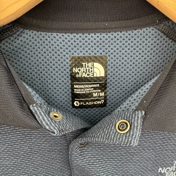 The North Face Flash Dry Navy Polo Size Medium - Picture 3 of 4